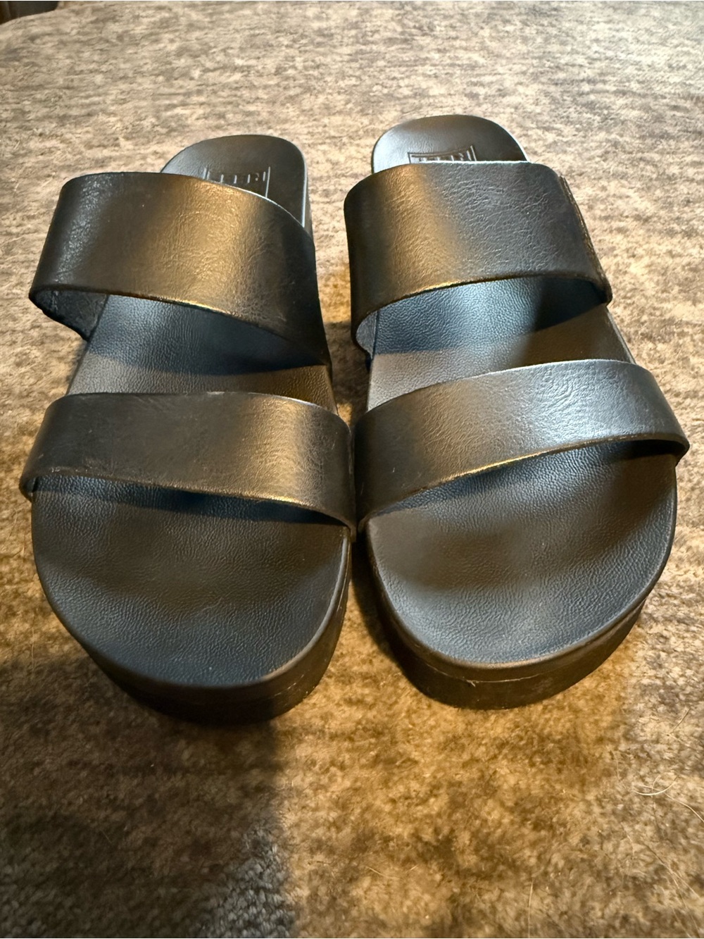 Reef Black Double-Strap Slide Sandals - Picture 2 of 5